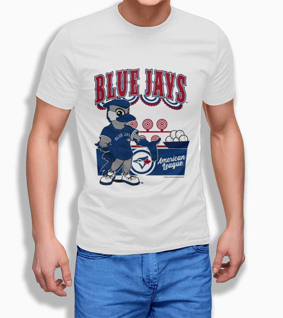 Toronto Blue Jays Mitchell Ness Step Back Up Cream American League T-Shirt