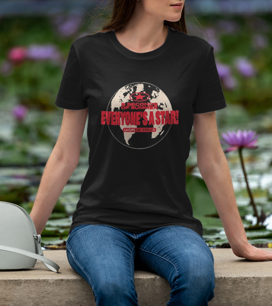 5 Seconds Of Summer Everyone's A Star World Tour 2026 T-Shirt