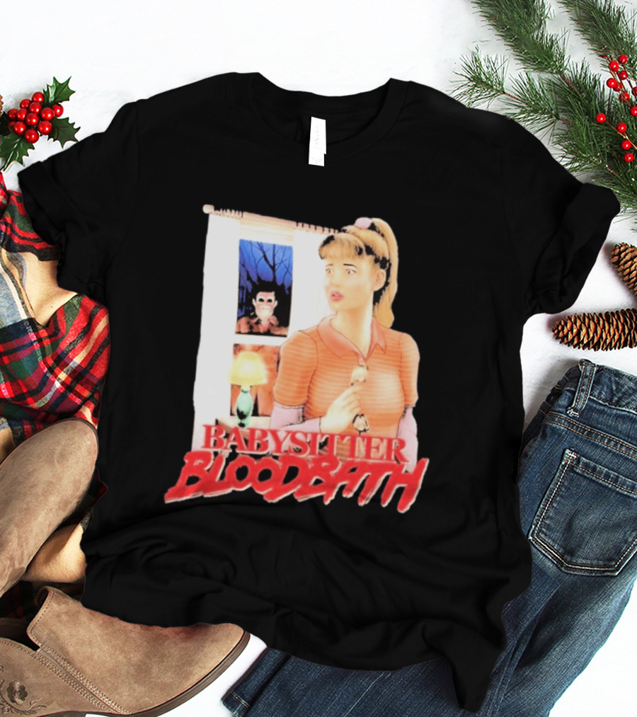 Babysitter Bloodbath Puppet Combo Novel Cover Creepy T-Shirt