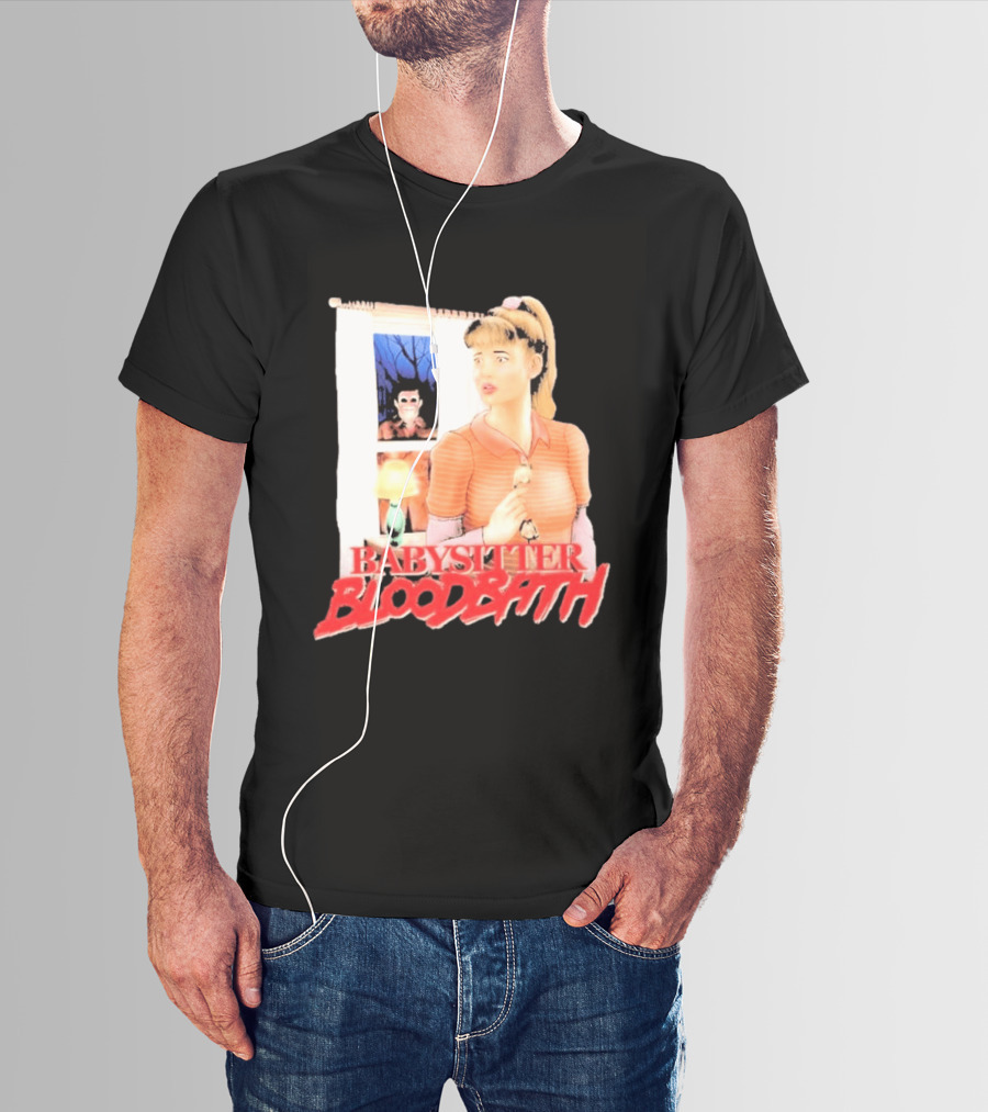 Babysitter Bloodbath Puppet Combo Novel Cover Creepy T-Shirt