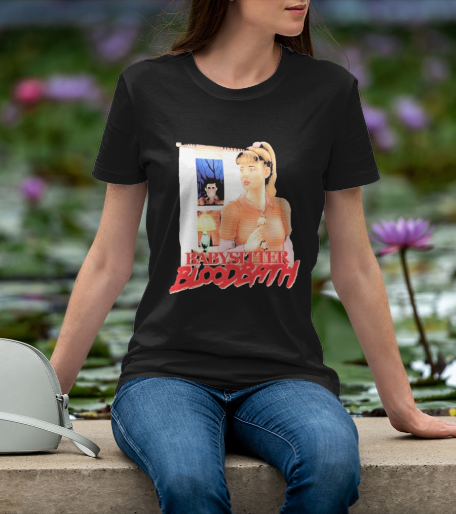 Babysitter Bloodbath Puppet Combo Novel Cover Creepy T-Shirt