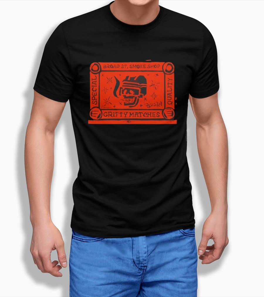Broad St Smoke Shop Special Quality Gritty Matches Philadelphia Flyers T-Shirt
