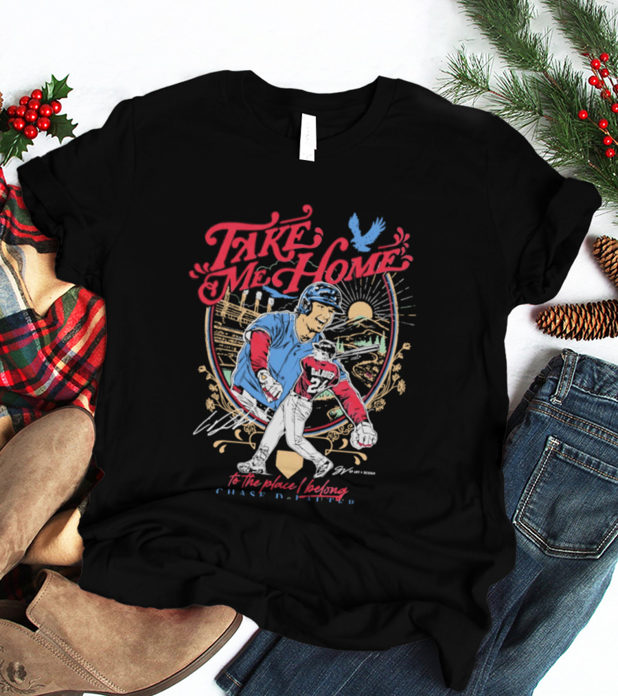 Take Me Home Cleveland Guardians Chase DeLauter To The Place I Belong T-Shirt