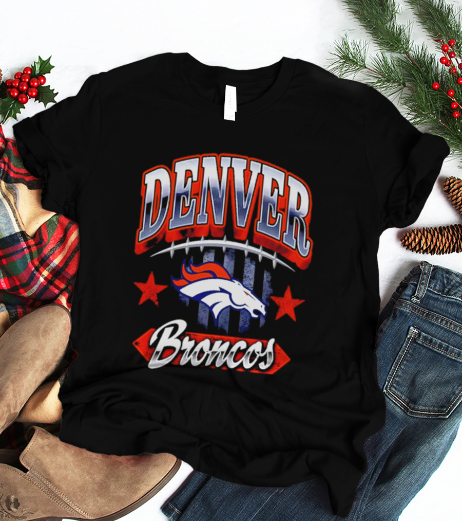 Denver Broncos Americana 2026 Fan Stars And Stripes T-Shirt