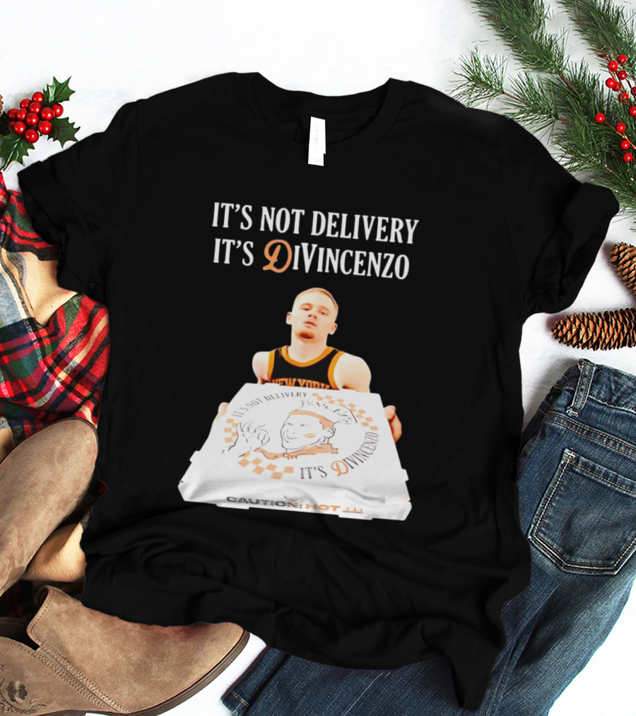 It's Not Delivery It's DiVincenzo Basketball Pizza Box T-Shirt