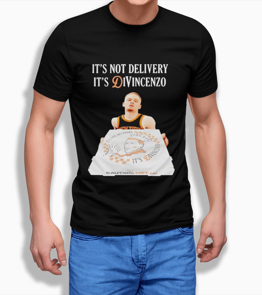 It's Not Delivery It's DiVincenzo Basketball Pizza Box T-Shirt