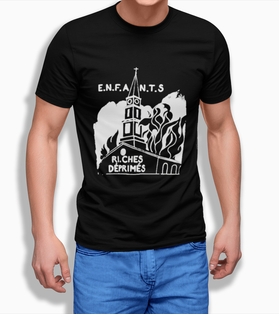 ENFANTS Riches Déprimés Burning Church Enhypen Wear T-Shirt