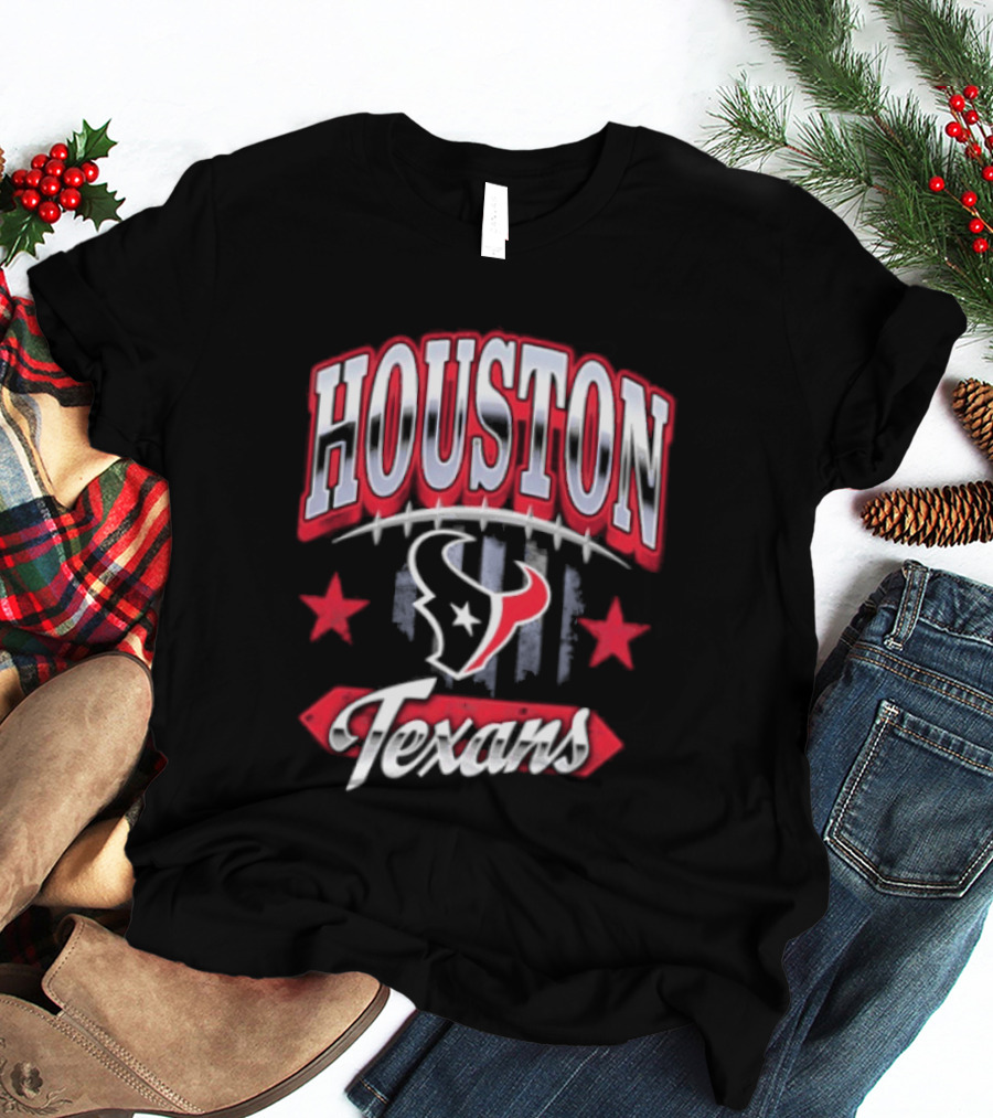 Houston Texans 2026 Americana Stars And Stripes T-Shirt