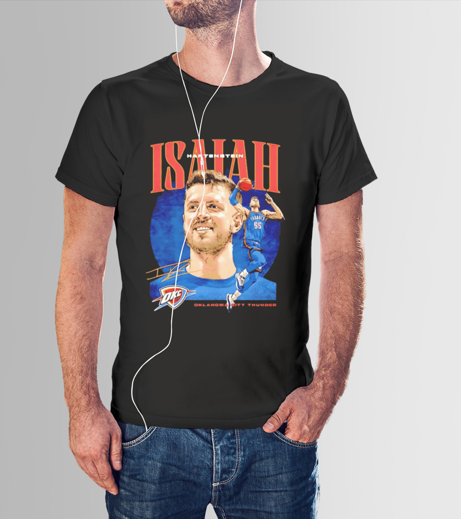 Isaiah Hartenstein 55 Oklahoma City Thunder NBA OKC Signature T-Shirt
