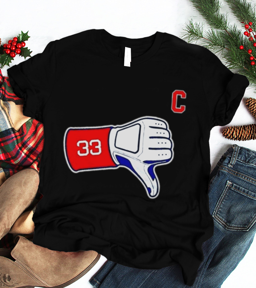 Jason Varitek Iconic 33 Thumbs Down Gesture Red Sox Symbol C T-Shirt