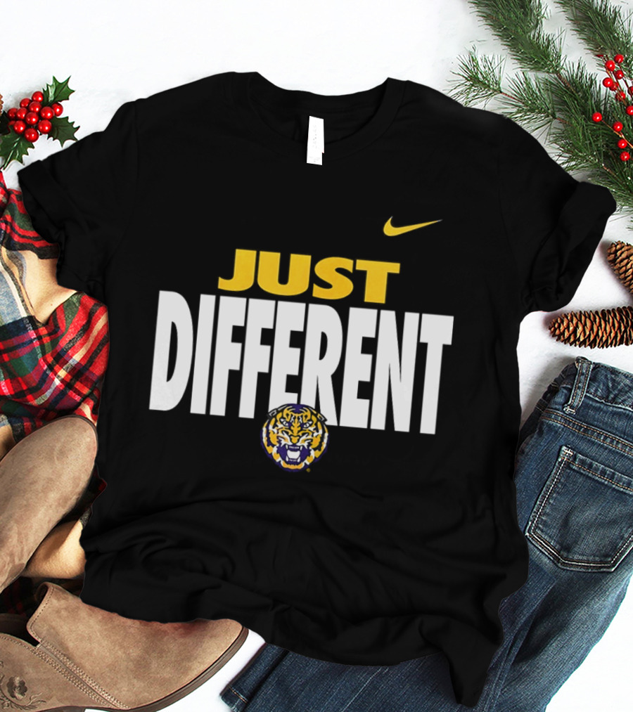 Just Different LSU Tigers Nike Iconic Team Spirit T-Shirt
