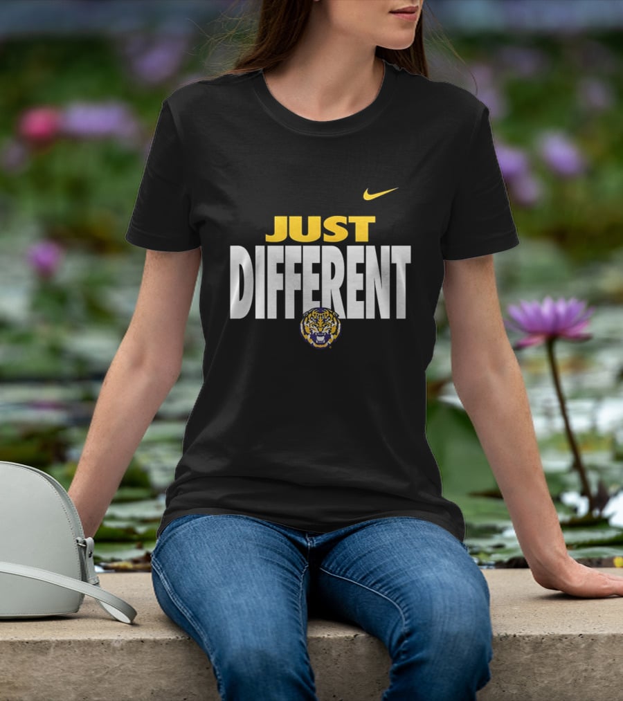 Just Different LSU Tigers Nike Iconic Team Spirit T-Shirt