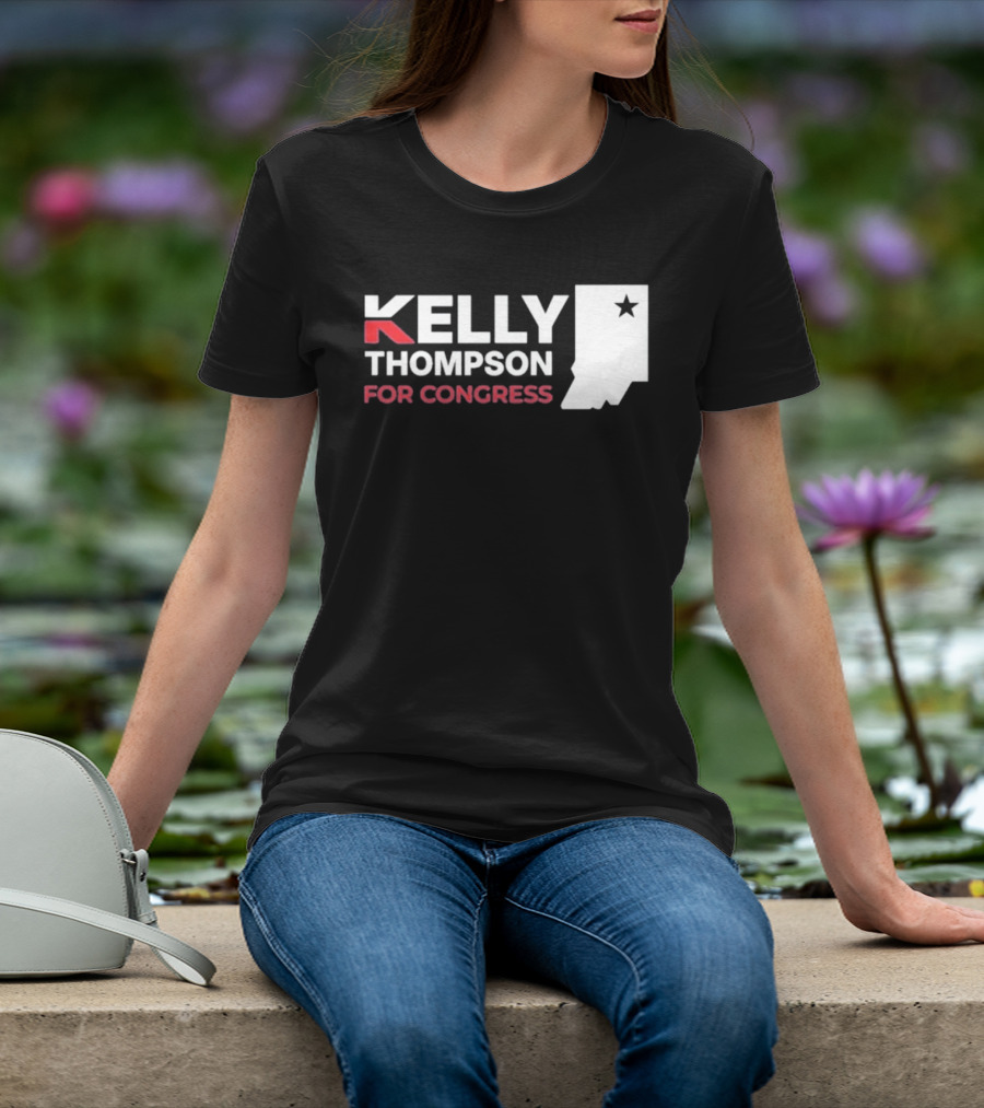 Kelly Thompson For Congress Indiana Star Icon Representation T-Shirt