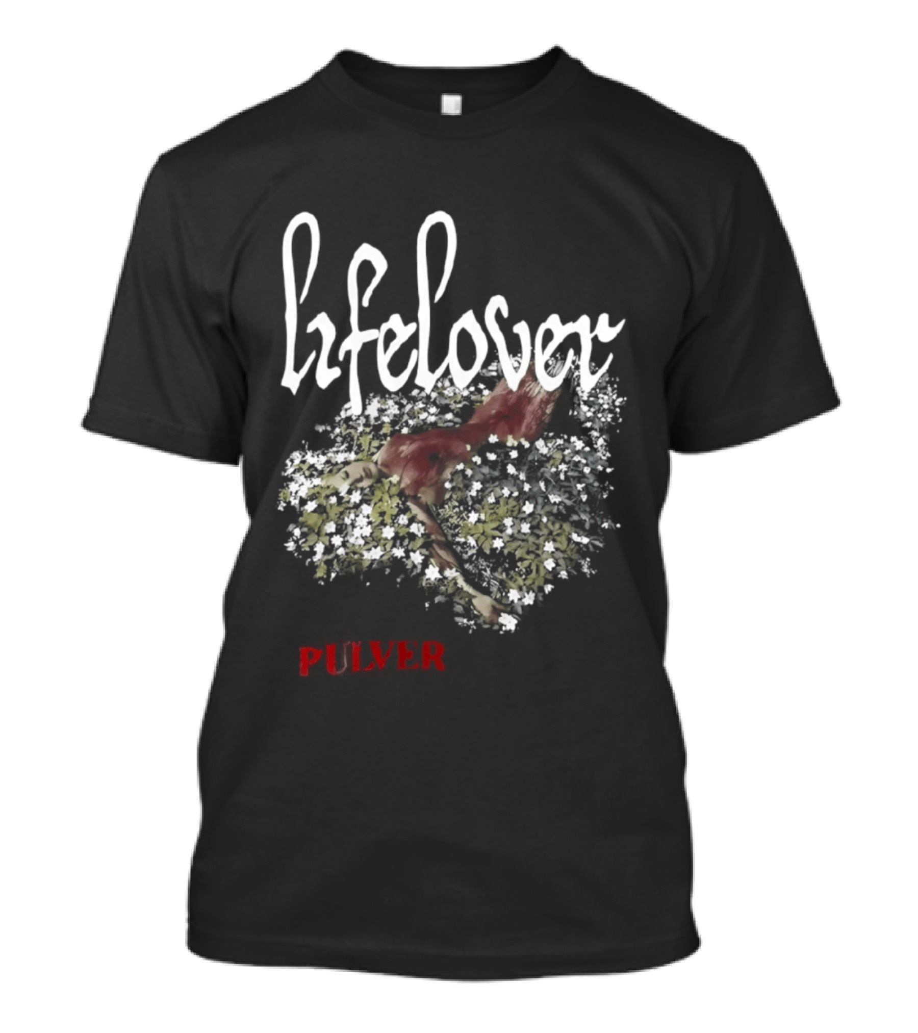 Lifelover Pulver Band Cover Album Red Abstract Splatter T-Shirt