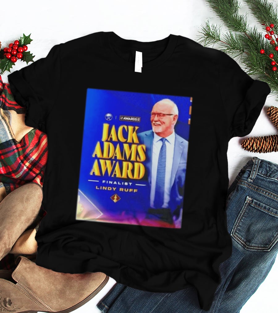 Lindy Ruff Jack Adams Award Finalist NHL Coach Recognition T-Shirt