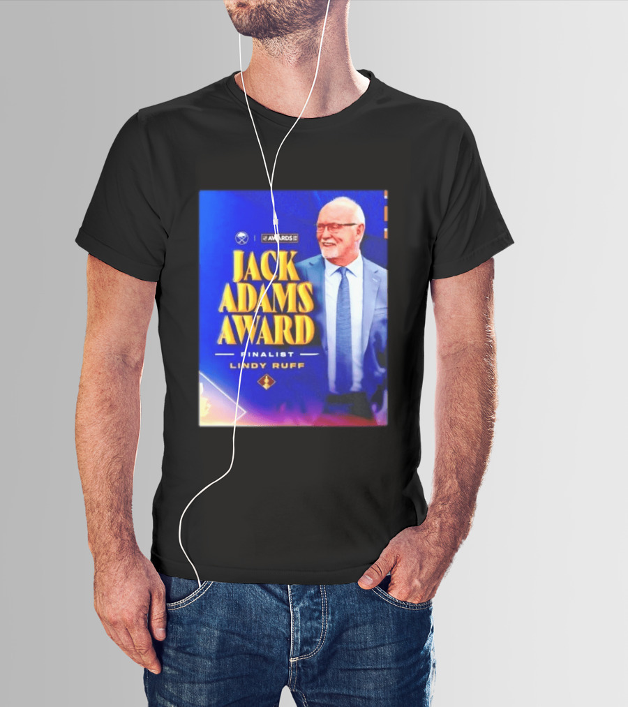 Lindy Ruff Jack Adams Award Finalist NHL Coach Recognition T-Shirt