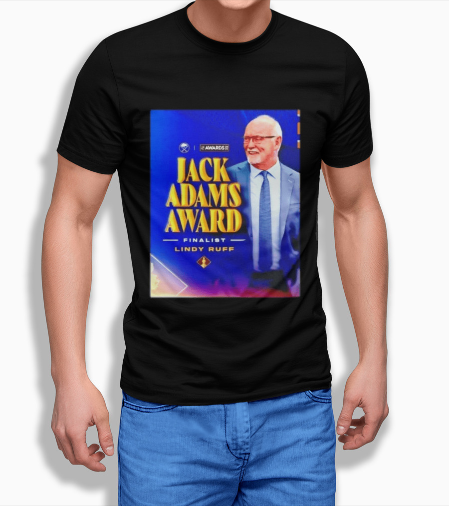 Lindy Ruff Jack Adams Award Finalist NHL Coach Recognition T-Shirt