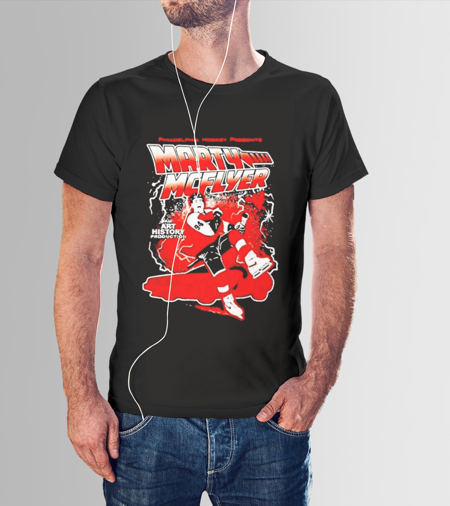 Philadelphia Hockey Presents Marty McFly 2026 With Philadelphia Flyers Hockey 97 T-Shirt