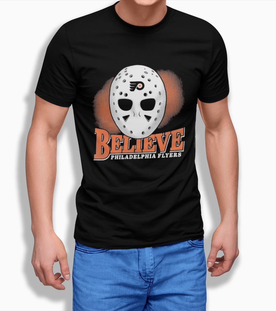Philadelphia Flyers Believe Hockey Mask Franklin T-Shirt