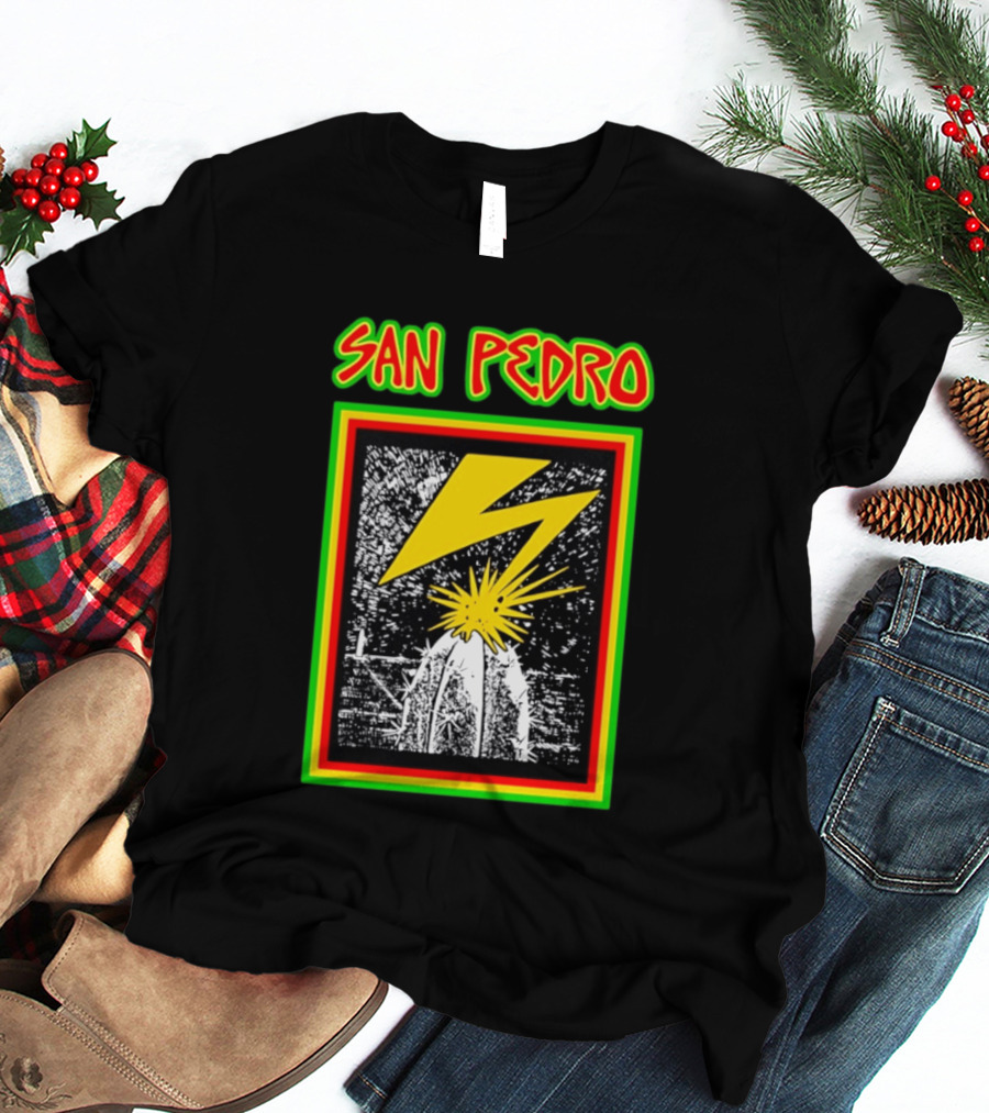 San Pedro Lightning Bolt Cactus Explosion T-Shirt