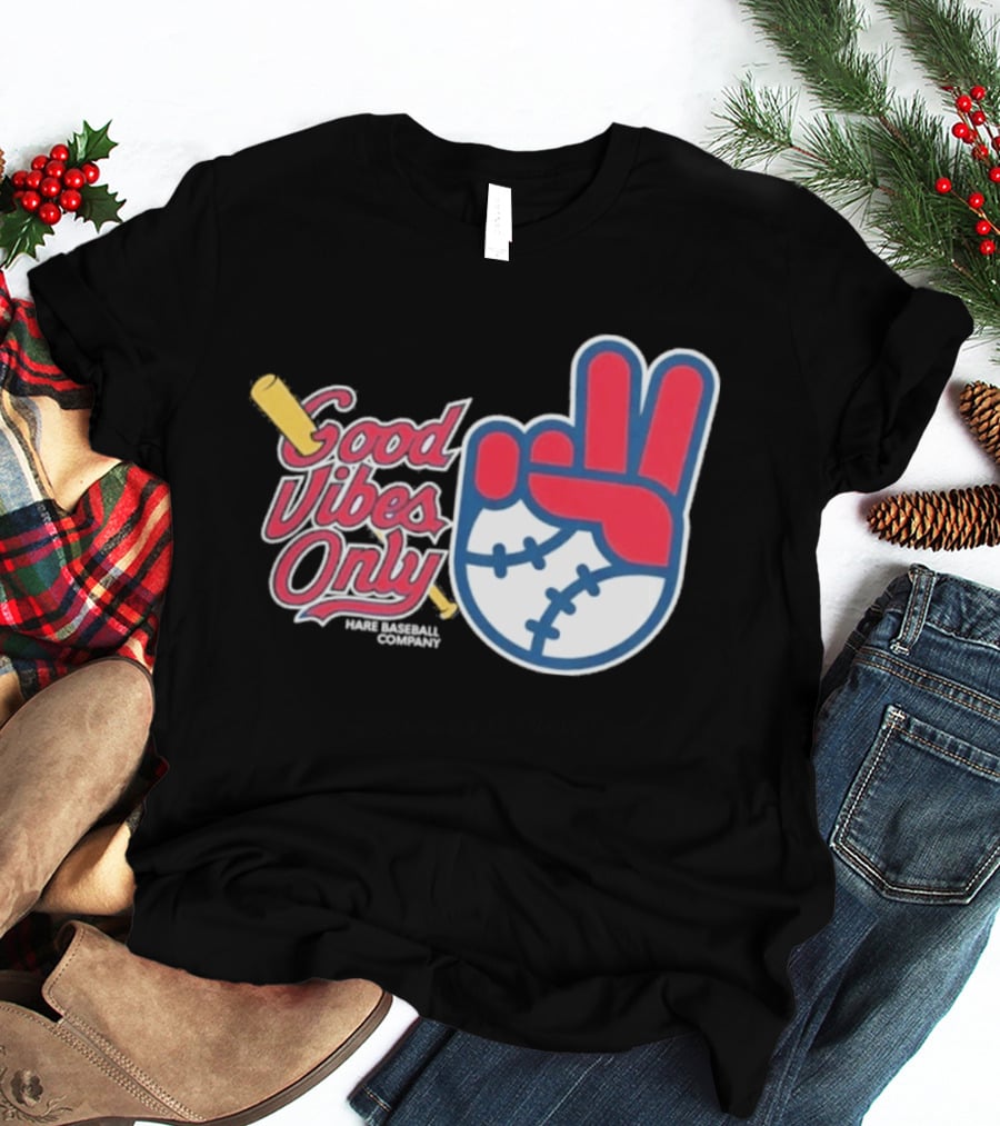 Good Vibes Only St. Louis Cardinals 2026 Baseball Peace Sign T-Shirt