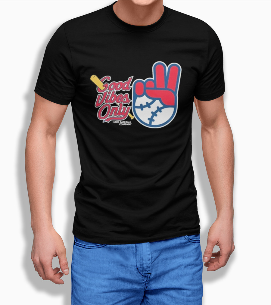 Good Vibes Only St. Louis Cardinals 2026 Baseball Peace Sign T-Shirt