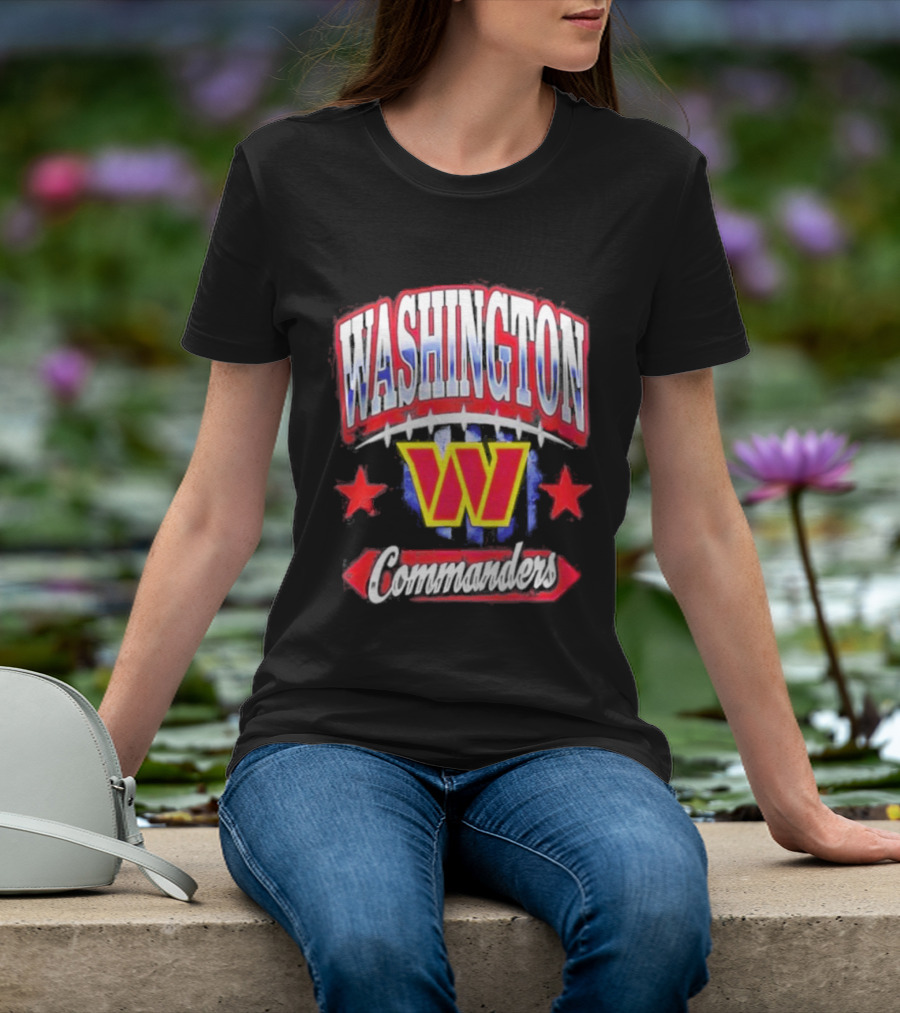 Washington Commanders W Americana Football Stars T-Shirt
