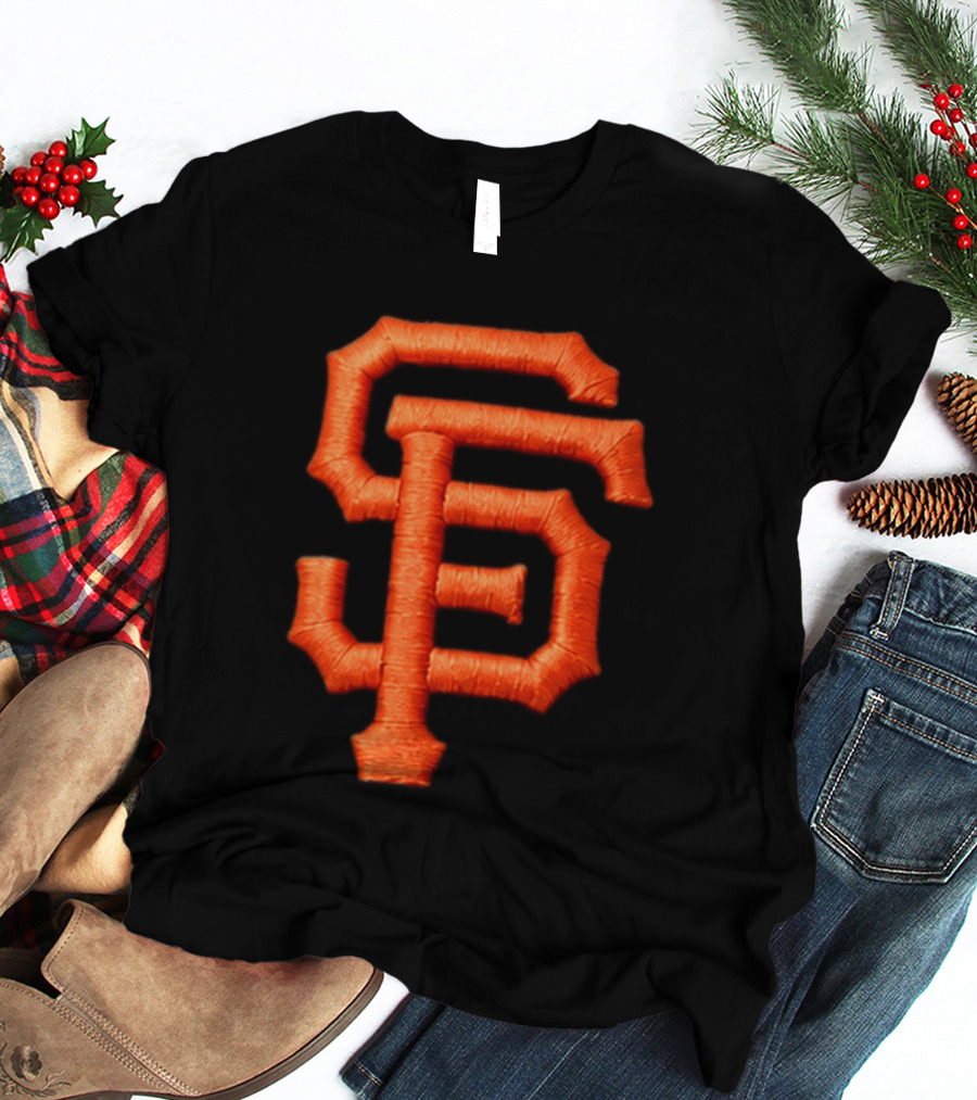 Alex Smith SF Giants Hat Orange Monogram T-Shirt