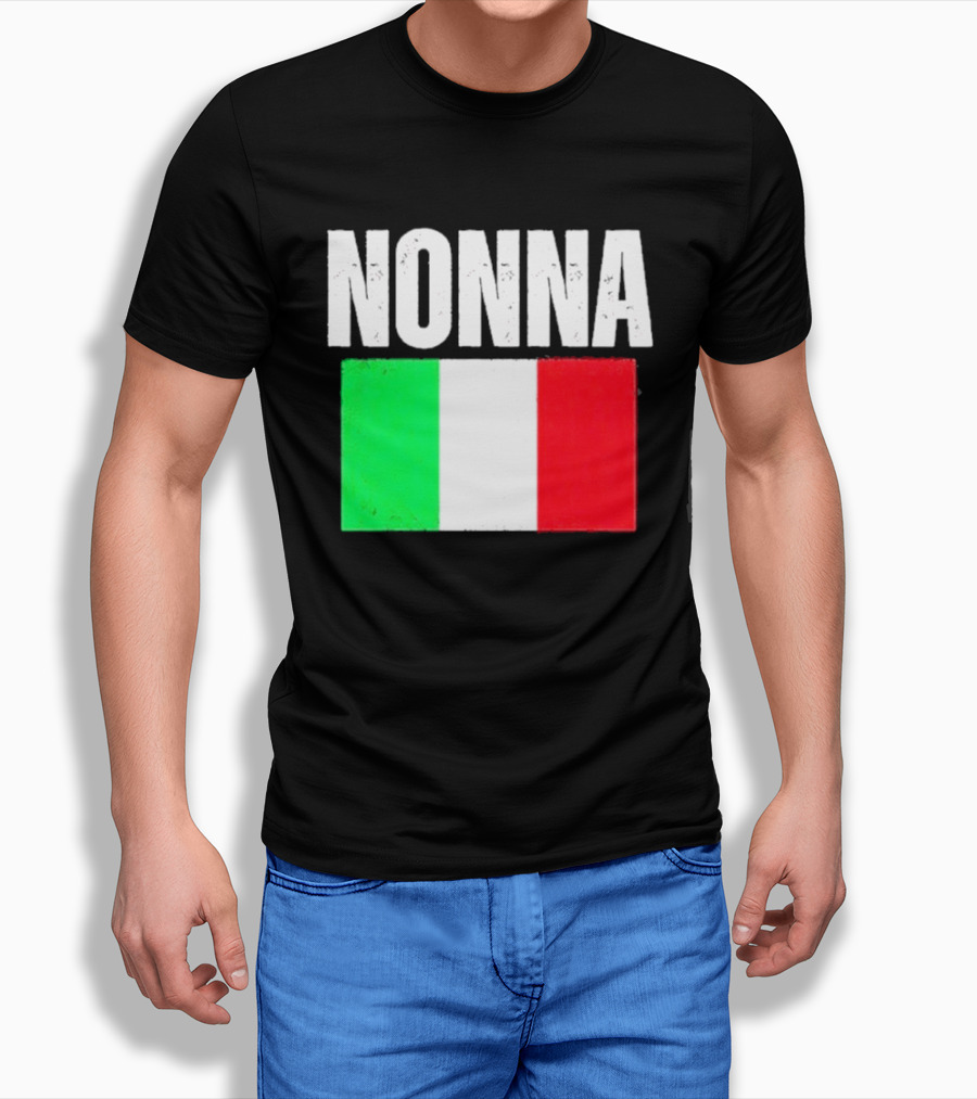 Italian Nonna Flag Pride With Italy T-Shirt