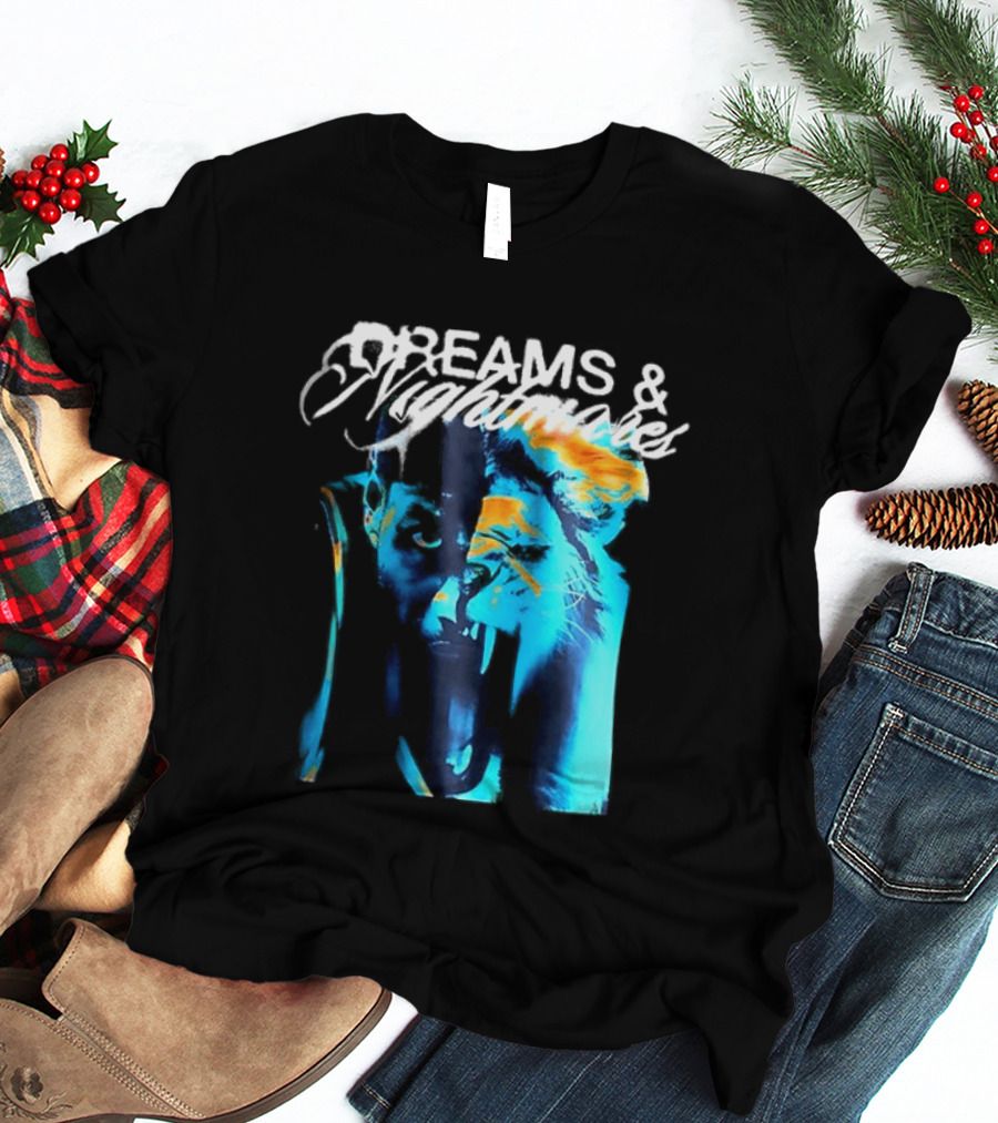 LeBron Dreams & Nightmares Nike Blue Orange Brushstroke T-Shirt