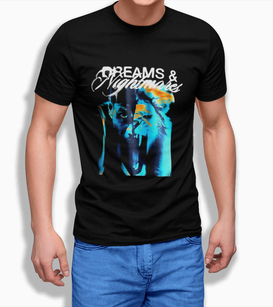LeBron Dreams & Nightmares Nike Blue Orange Brushstroke T-Shirt