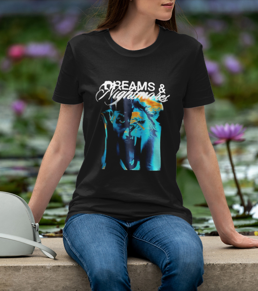 LeBron Dreams & Nightmares Nike Blue Orange Brushstroke T-Shirt