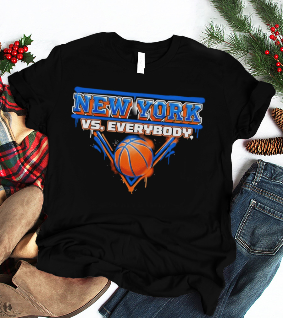 New York Vs Everybody Knicks Basketball NBA 2026 T-Shirt