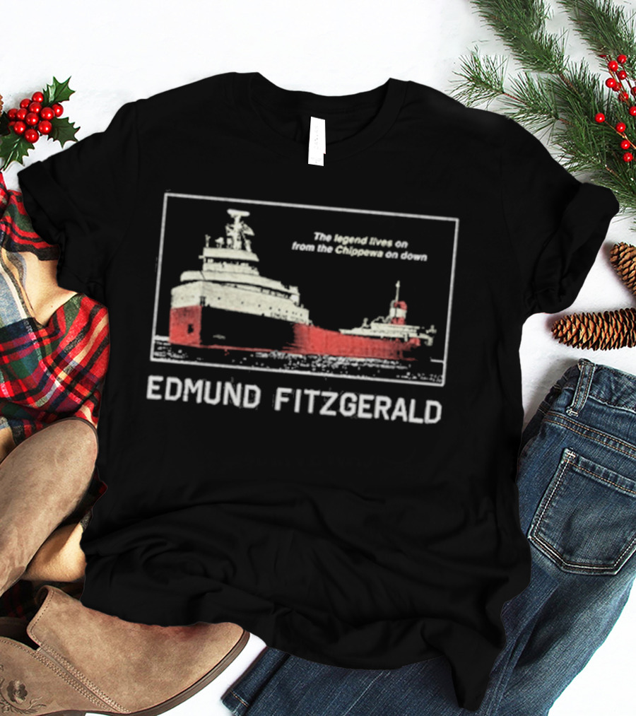 Tyler Bertuzzi Edmund Fitzgerald Ship Great Lakes Legend T-Shirt