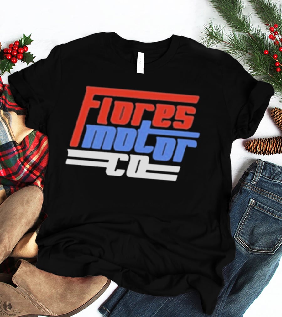 Wyatt Flores Flores Motor CO 2026 Tour Red And Blue T-Shirt