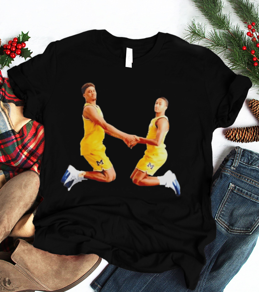 Yaxel Lendeborg Nimari Burnett Michigan Basketball Jump Mount Clumsy T-Shirt