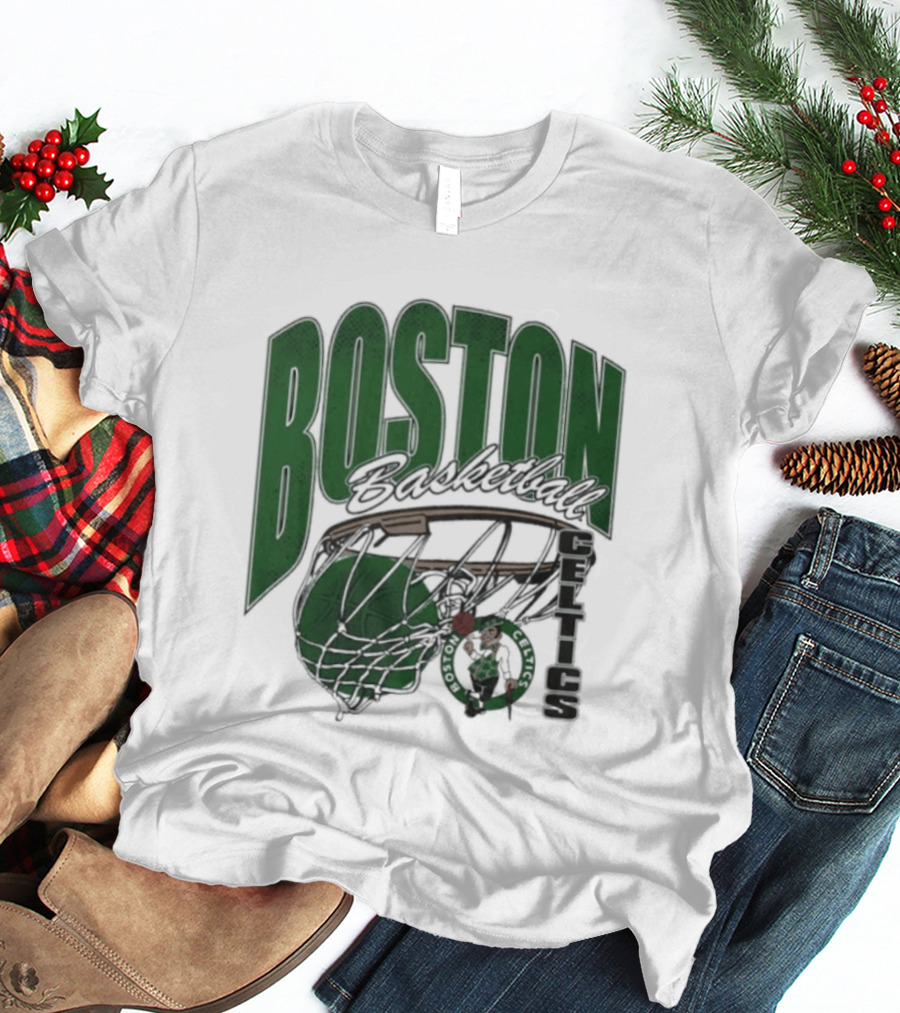 Boston Celtics Basketball 2026 Script Swish T-Shirt