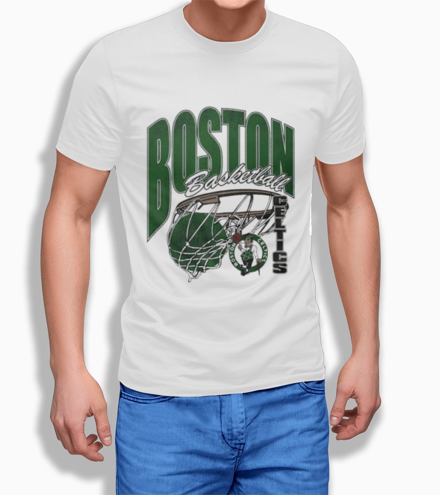 Boston Celtics Basketball 2026 Script Swish T-Shirt