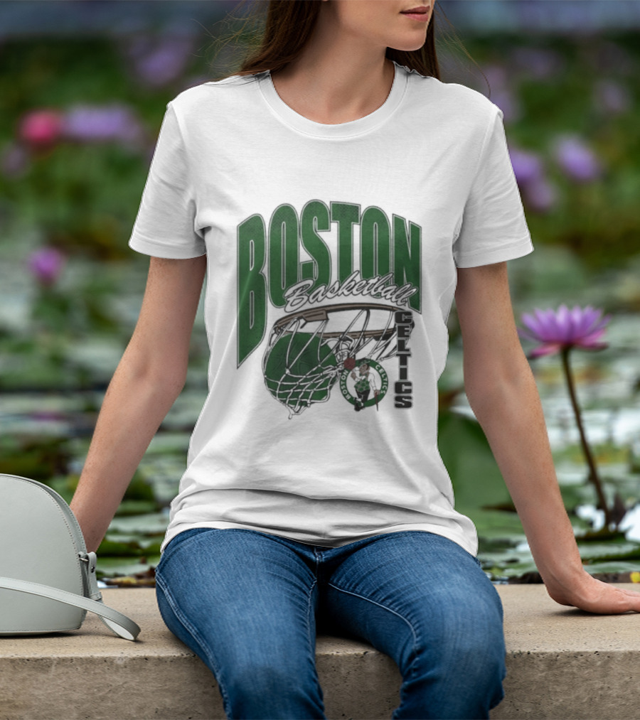 Boston Celtics Basketball 2026 Script Swish T-Shirt