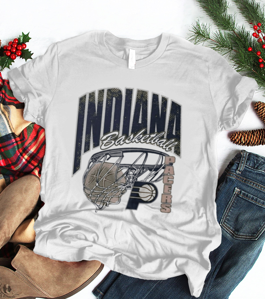Indiana Pacers 2026 Script Swish Basketball T-Shirt