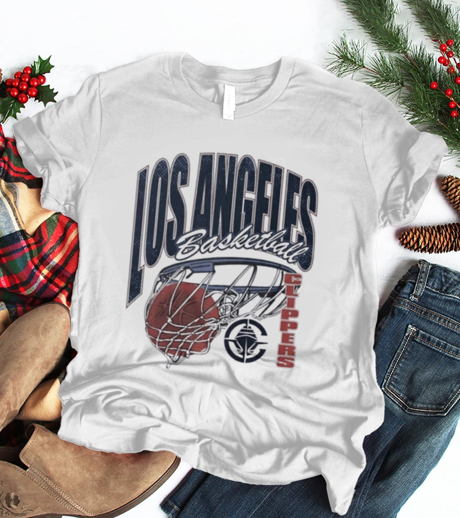 Los Angeles Clippers Script Swish Basketball 2026 T-Shirt