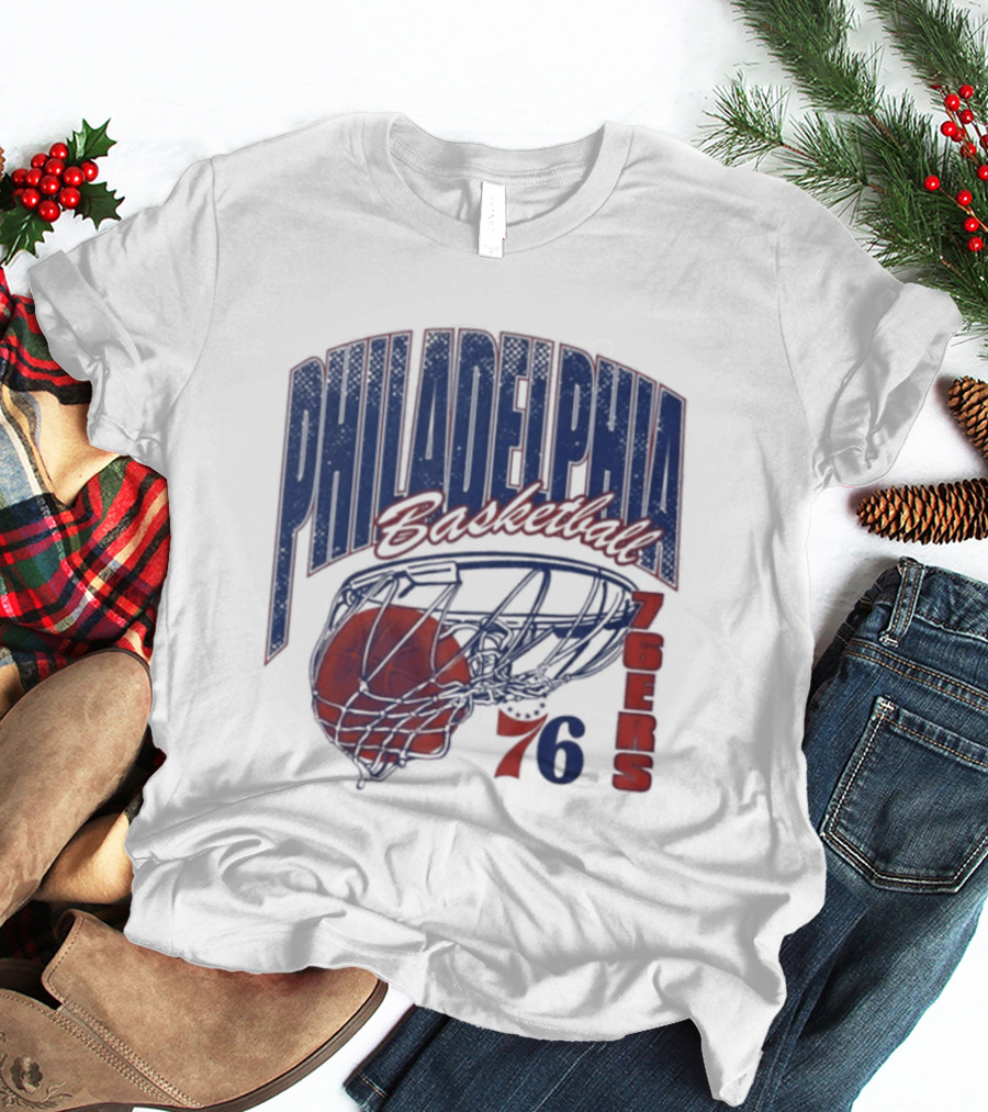 Philadelphia Basketball 76ers Swish Script 2026 T-Shirt