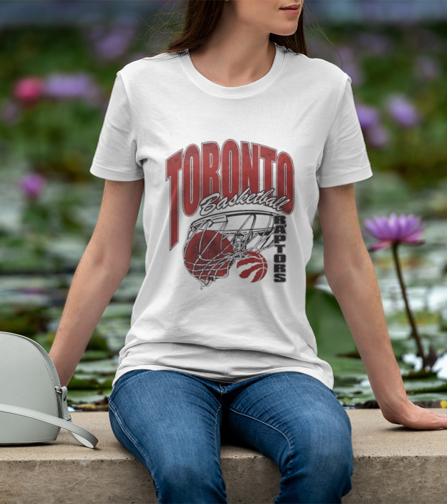 Toronto Raptors Basketball 2026 Script Swish T-Shirt