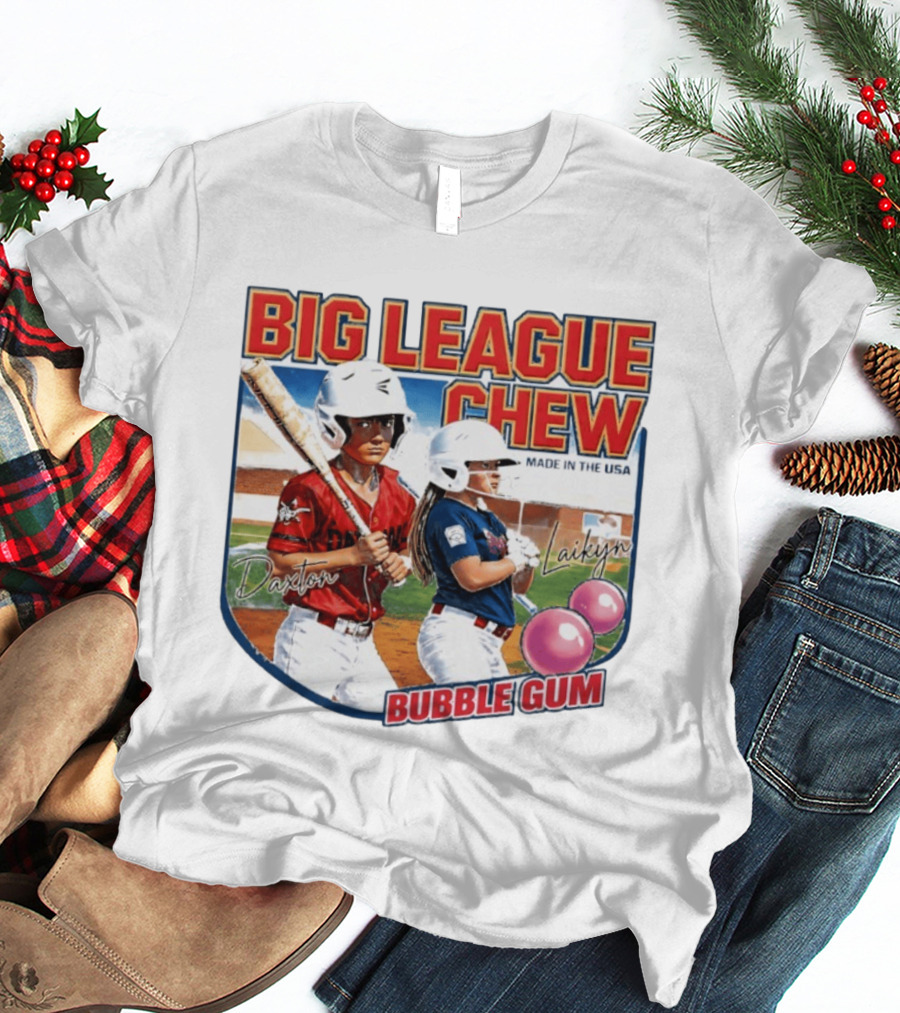 Big League Chew Made In USA Daxton Laikyn Baseball Bubble Gum T-Shirt