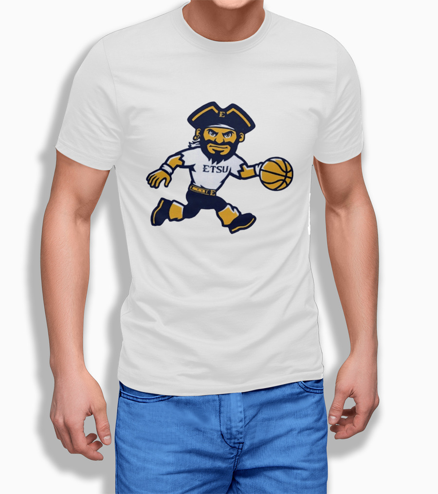 ETSU Buccaneers Basketball Pirate Mascot East Tennessee State University T-Shirt