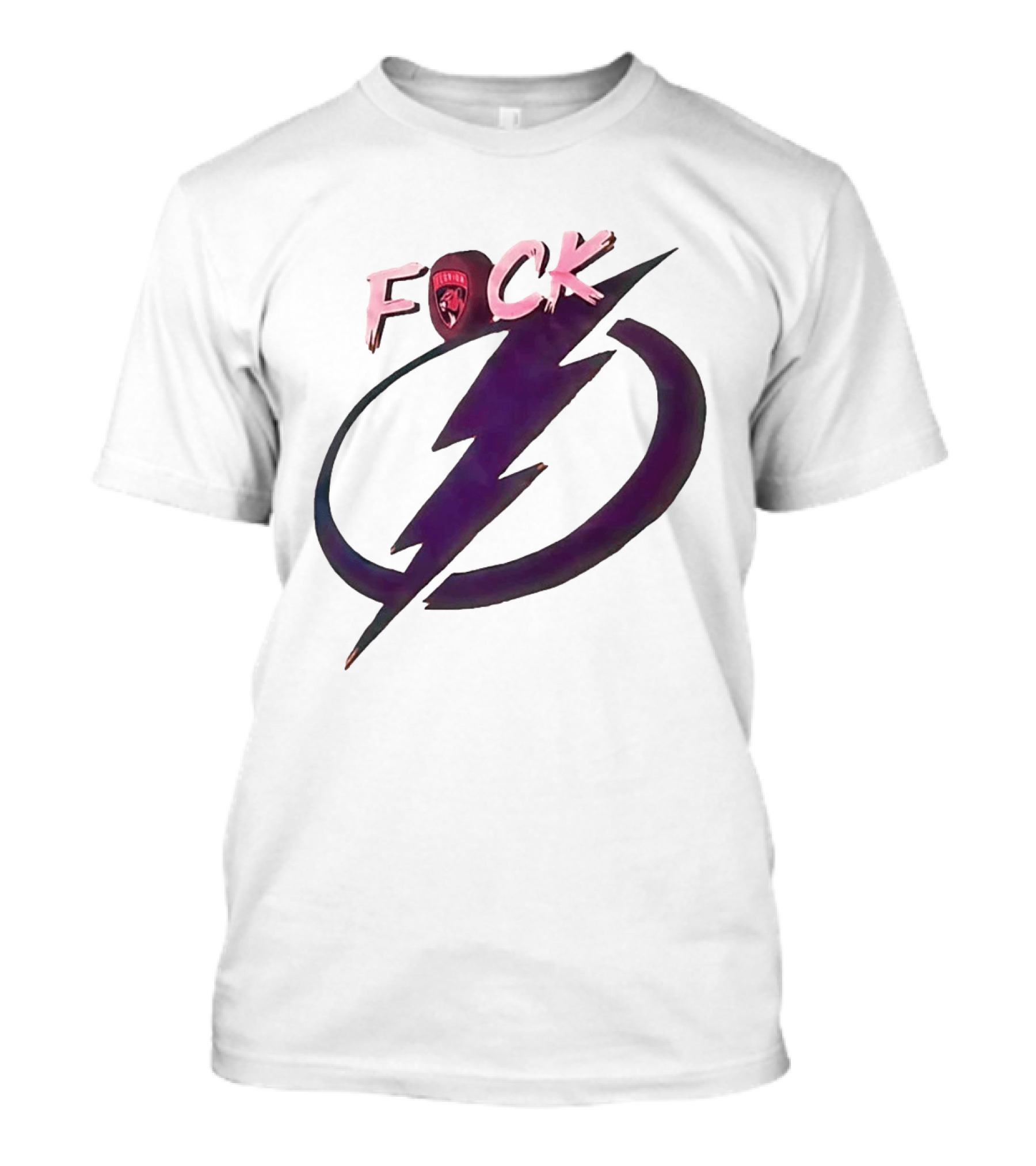 F Panthers Rivalry With Tampa Bay Lightning Lightning Bolt T-Shirt