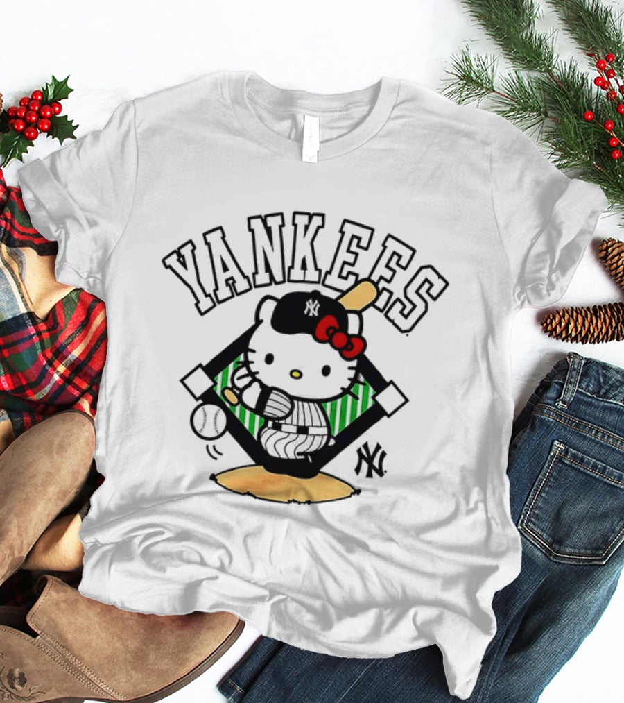 Hello Kitty Yankees Baseball Swing 2026 T-Shirt