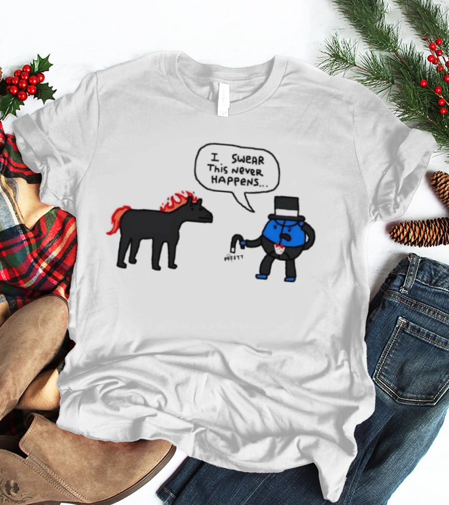 Orlando Magic Lose I Swear This Never Happens Meme Horse And Top Hat T-Shirt