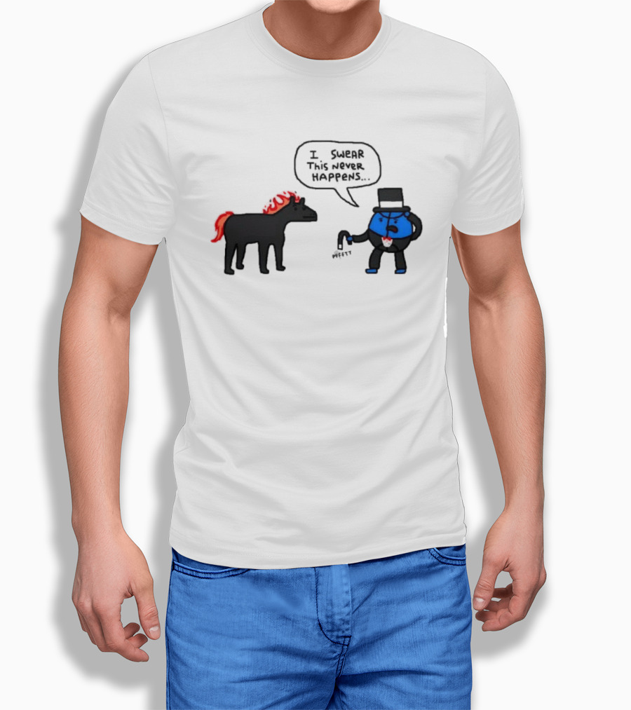 Orlando Magic Lose I Swear This Never Happens Meme Horse And Top Hat T-Shirt