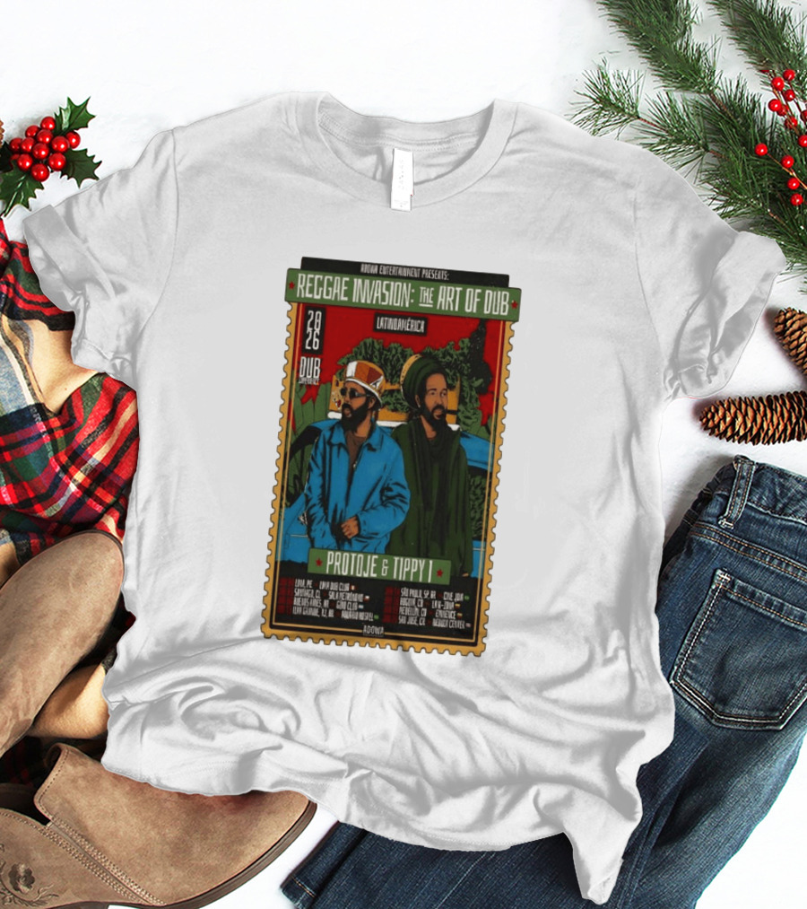 Reggae Invasion The Art Of Dub Protoje Tippy I 2026 Latin America Tour T-Shirt